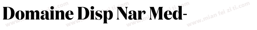 Domaine Disp Nar Med字体转换
